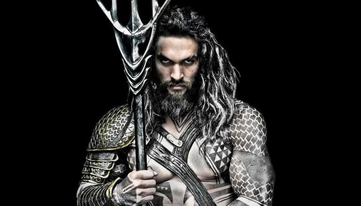 Jason Momoa as DC superhero Aquaman. (Credit: Warner Bros)