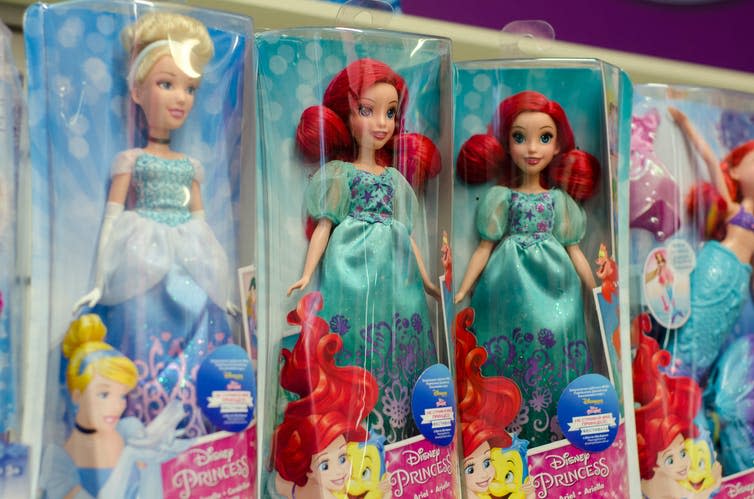 A selection of Disney dolls.