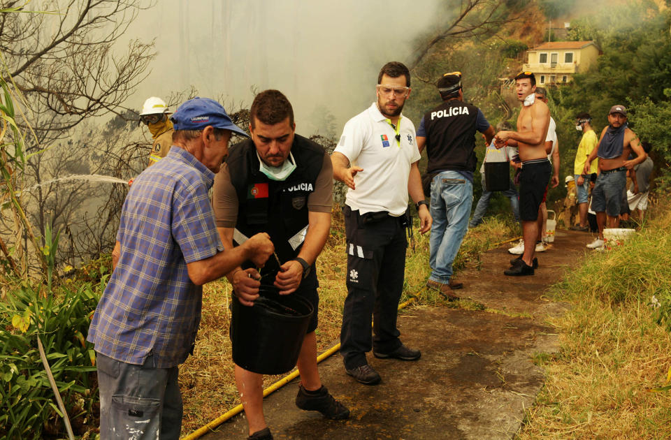 Wildfires ravage Portugal