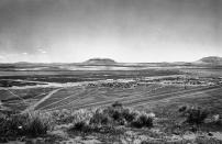 <p>This is a general view of Tule Lake, California Japanese Internment Camp, November 5, 1943. The army has taken over control of the center after a civilian security guard was beaten. (AP Photo) </p>