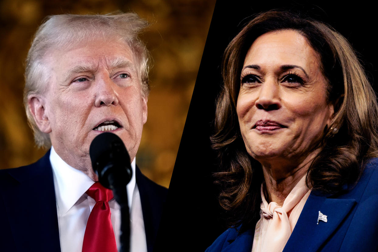 Donald Trump and Kamala Harris.