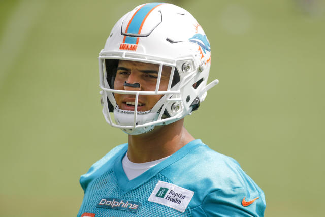 Dolphins orange jersey for practice player of the day tracker