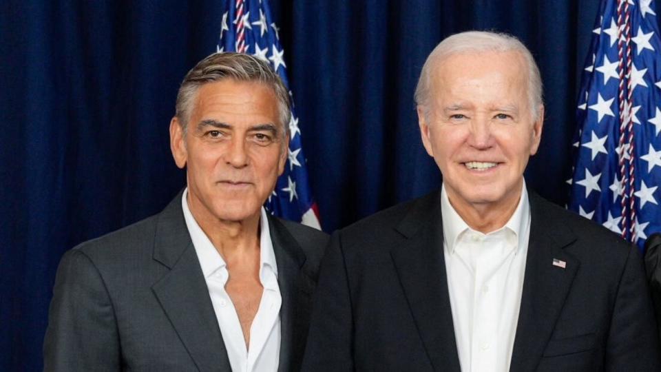 PHOTO: George Clooney and President Joe Biden  seen here on June 16, 2024. (Joe Biden/X)