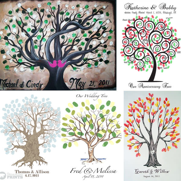 1. Thumbprint Tree Guest Book