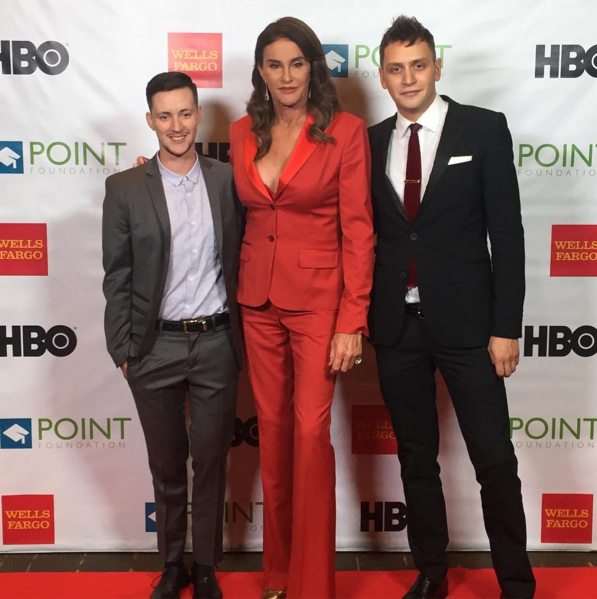<p>To present the producers of the ABC Family docuseries <i>Becoming Us</i> and Rhys Amazon’s <i>Transparent </i>with an award, Caitlyn Jenner wore her best power suit and channeled Jennifer Aniston’s Gucci suit moment earlier this year. </p><p><b><br></b></p>