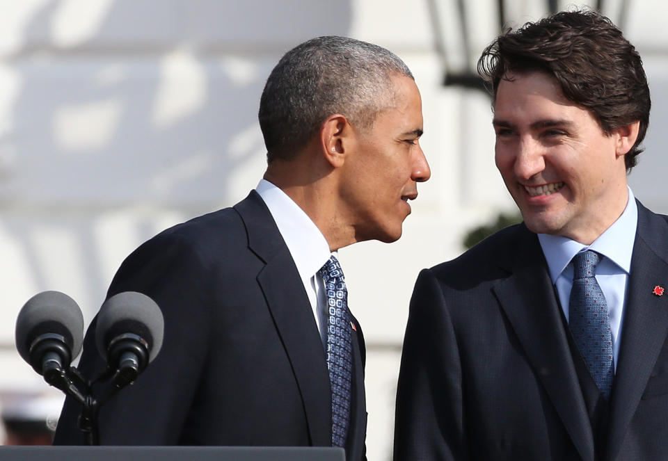 The&nbsp;White House hasn't hosted a state dinner for a Canadian Prime Minister since 1997. Trudeau joked: "it's about time, eh?"