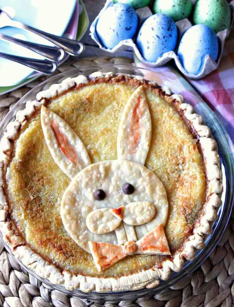 <p>The only thing better than this adorable Easter bunny is the coconut and chocolate filling. Just make sure you have plenty of crust on hand for this one in case you mess up your bunny! </p><p><a href="https://www.kudoskitchenbyrenee.com/coconut-chocolate-chip-easter-bunny-pie/" rel="nofollow noopener" target="_blank" data-ylk="slk:Get the recipe from Kudos Kitchen »;elm:context_link;itc:0;sec:content-canvas" class="link "><em>Get the recipe from Kudos Kitchen »</em></a></p>
