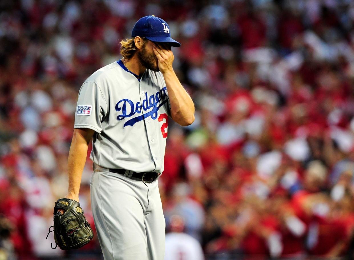 Clayton Kershaw during the seventh inning of Game 4 of the 2014 NLDS.