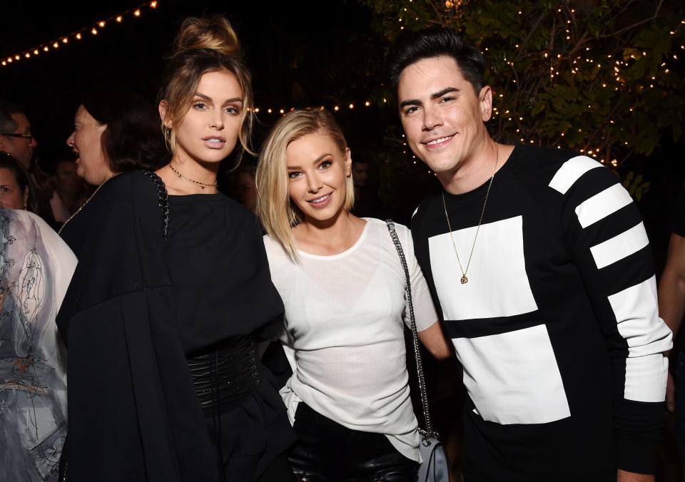 Lala Kent, Ariana Madix, and Tom Sandoval in 2017.