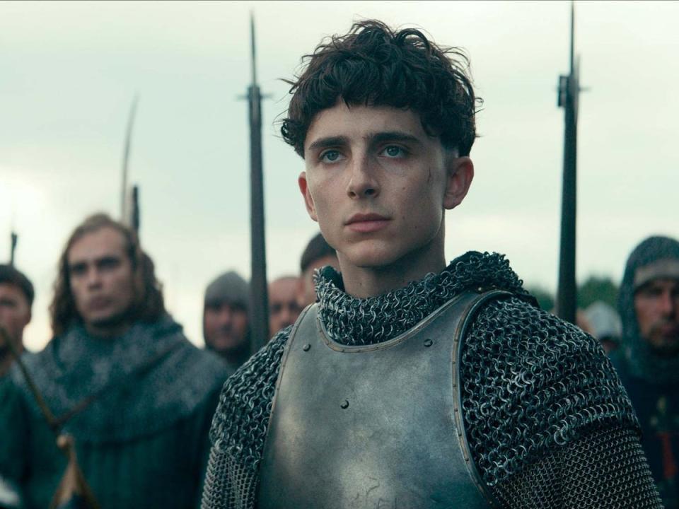 Timothee Chalamet in ‘The King’ (AP)