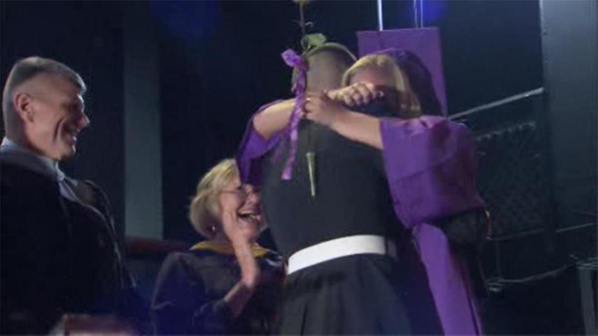 Marine Surprises Sister At Upper Darby High School Graduation