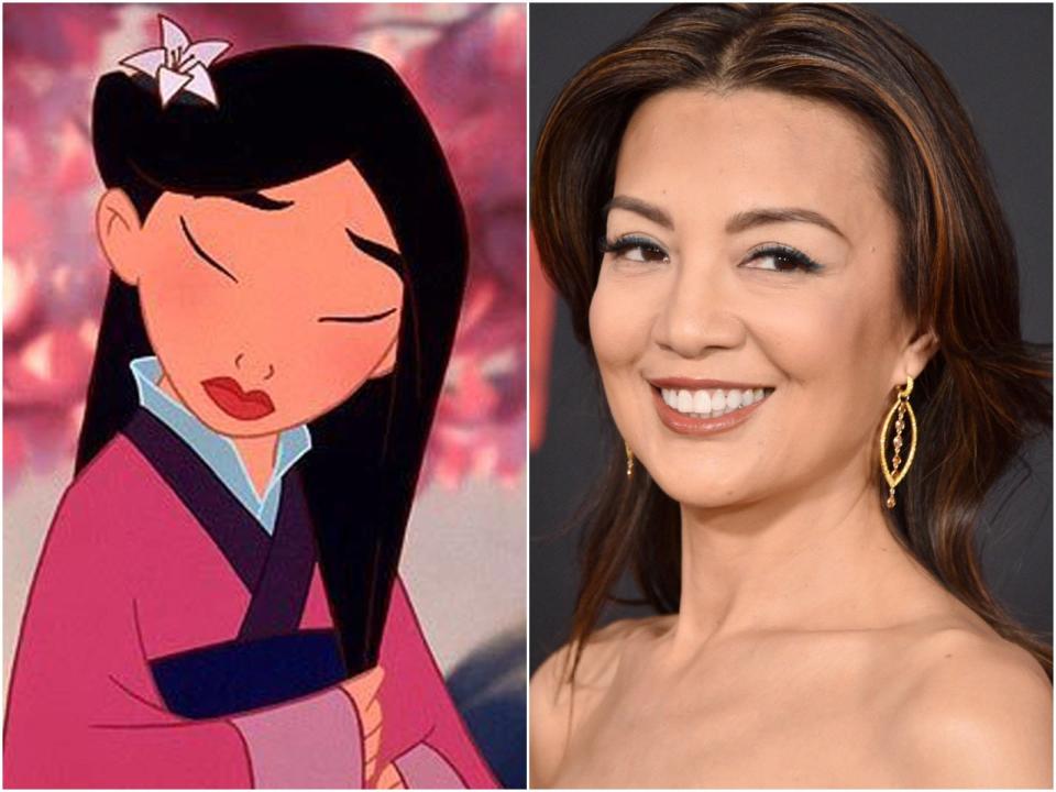 Mulan touching hair Ming Na Wen