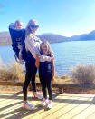 The Vampire Diaries alum enjoyed a hike with her daughters on New Year's Day in January 2023.