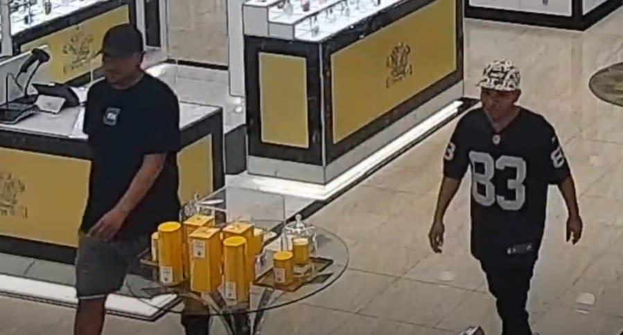 Las Vegas police have released a new video of two suspects accused in a shooting near the Red Rock Casino in Summerlin on Sept. 20, 2023 (LVMPD)