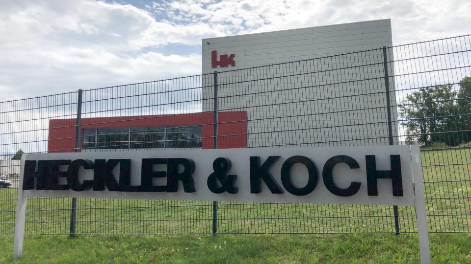 Die Firmenzentrale des Waffenherstellers Heckler & Koch in Oberndorf am Neckar.