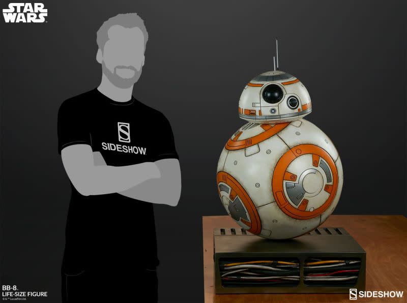 If you've been wanting a life-sized replica of Star Wars' BB-8, Sideshow