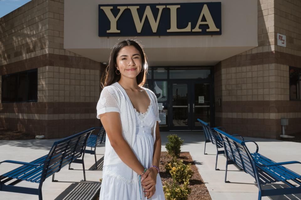 First-generation college student Ibana Delgado graduated from Young Women's Leadership Academy in June 2022. She will be attending Rice University starting this fall semester.