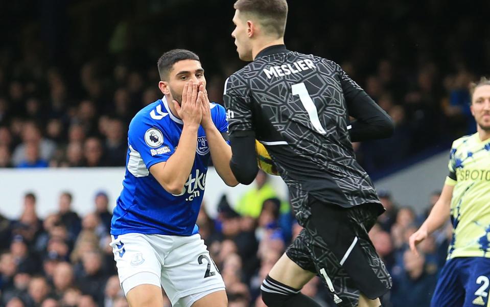 Neal Maupay misses a chance for Everton - Lindsey Parnaby/AFP