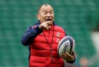 England Head Coach Eddie Jones during training. England Training - Twickenham Stadium - 29/1/16. Action Images via Reuters / Henry Browne Livepic