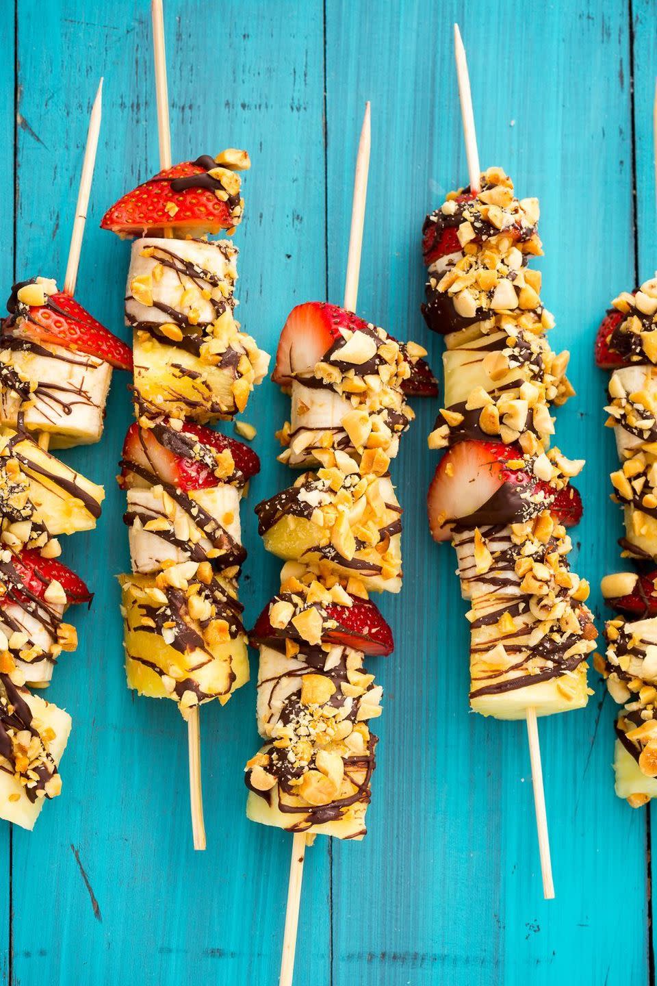 Banana Split Kebabs