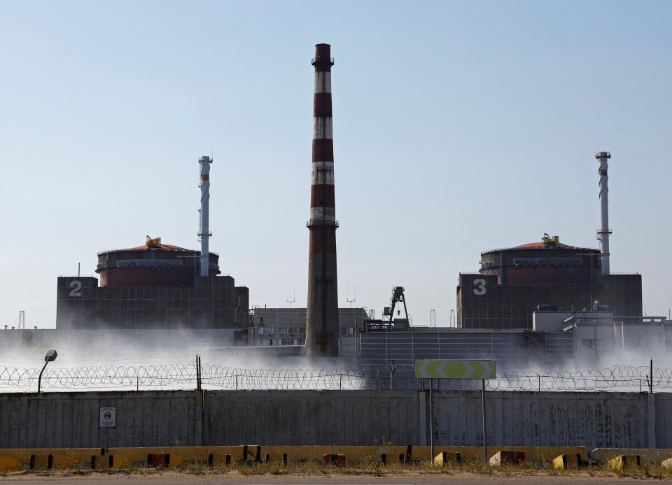 Zaporizhzhia Nuclear Power Plant on Tuesday (Reuters)