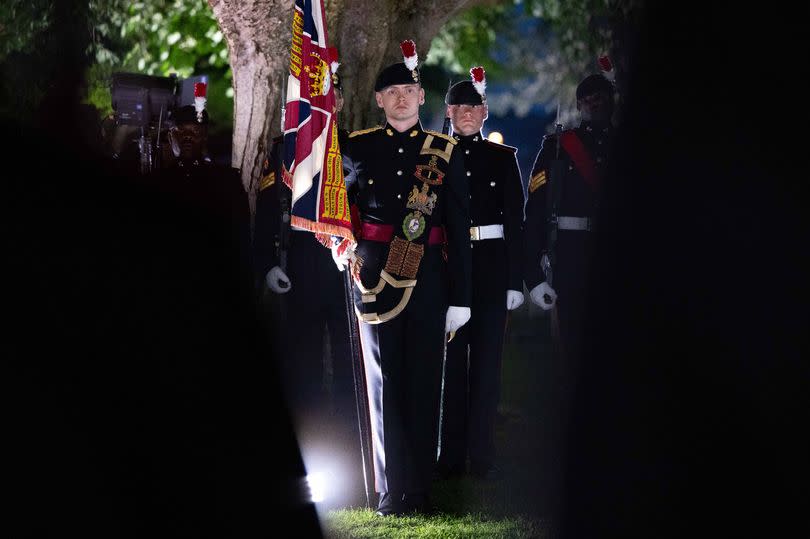 Fusiliers at the Commonwealth War Graves Commission Vigil
