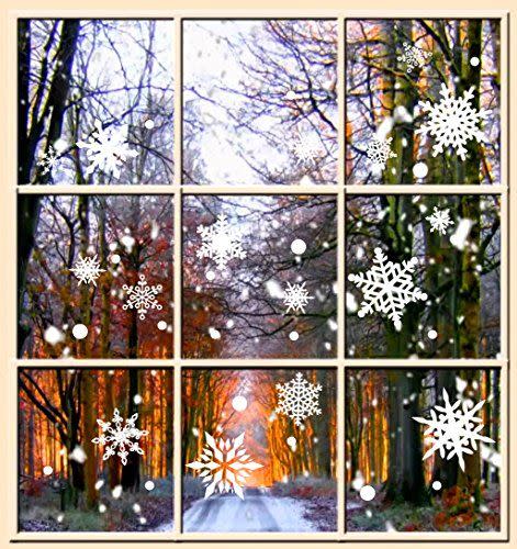 Christmas Snowflake Window Clings