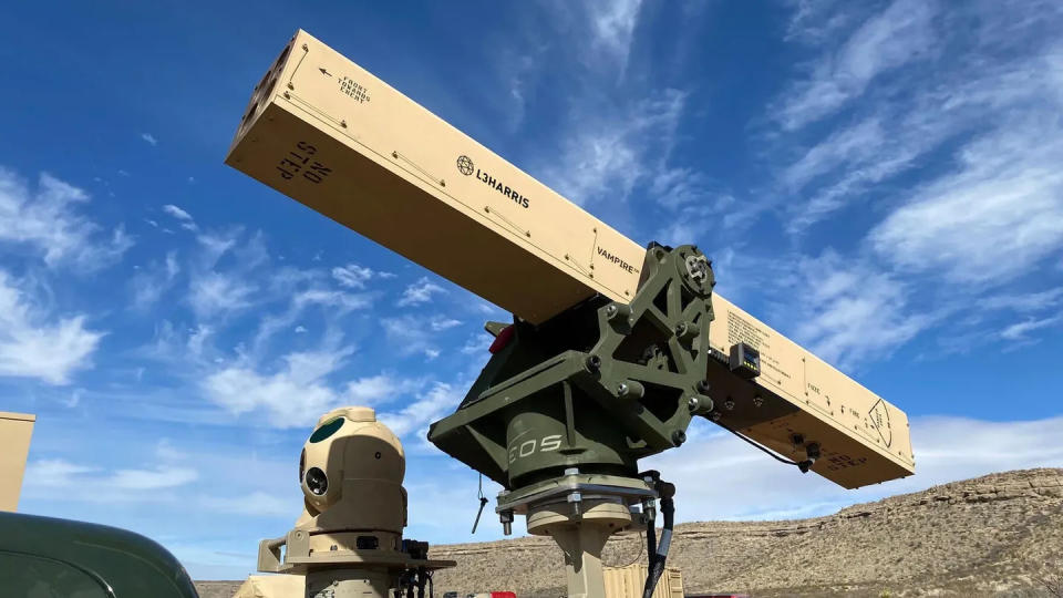 The Vampire, also known as Vehicle-Agnostic Modular Palletized ISR Rocket Equipment, will be sent to Ukraine as part of the Pentagon's latest aid package. (Courtesy of L3Harris)