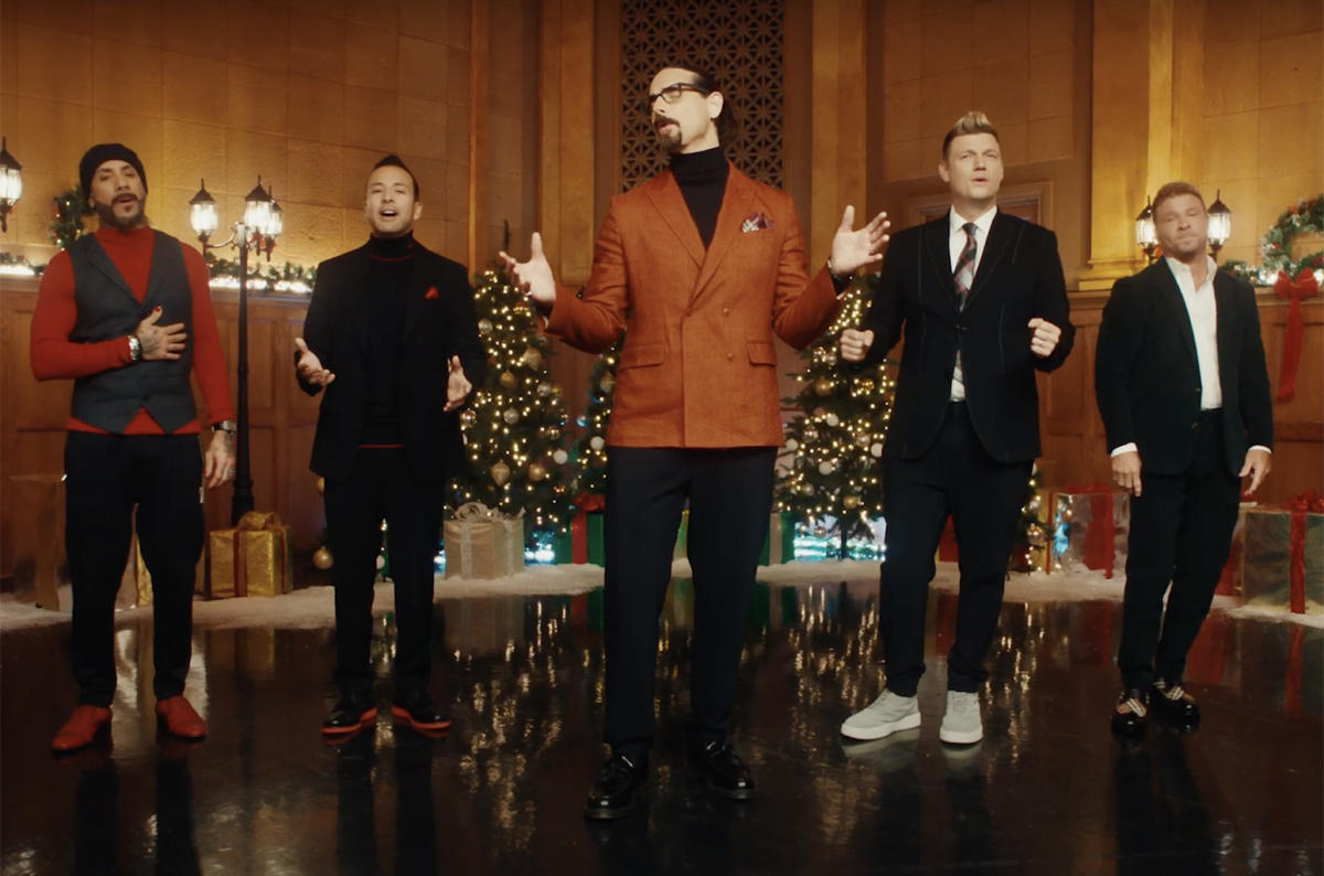 Backstreet Boys Get Animated for ‘Christmas in New York’ Video Watch