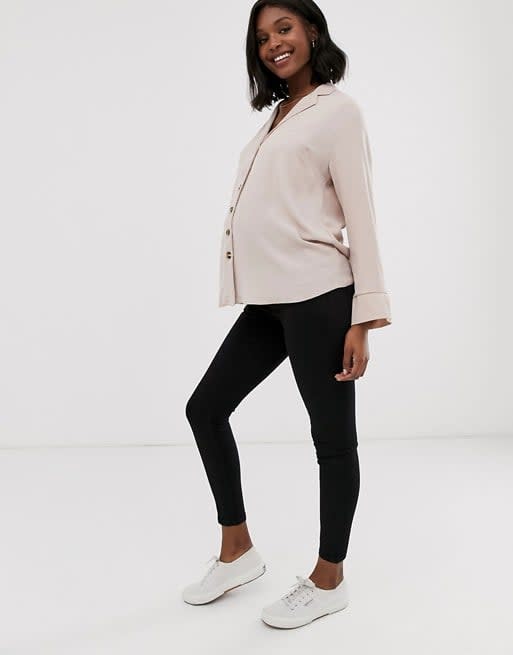 <p>"These <span>ASOS Design Maternity Ridley High Waisted Skinny Jeans</span> ($29) are legit the only jeans I can wear all day now without wanting to die. Not to be dramatic or anything." - Gemma Cartwright, senior editor</p>