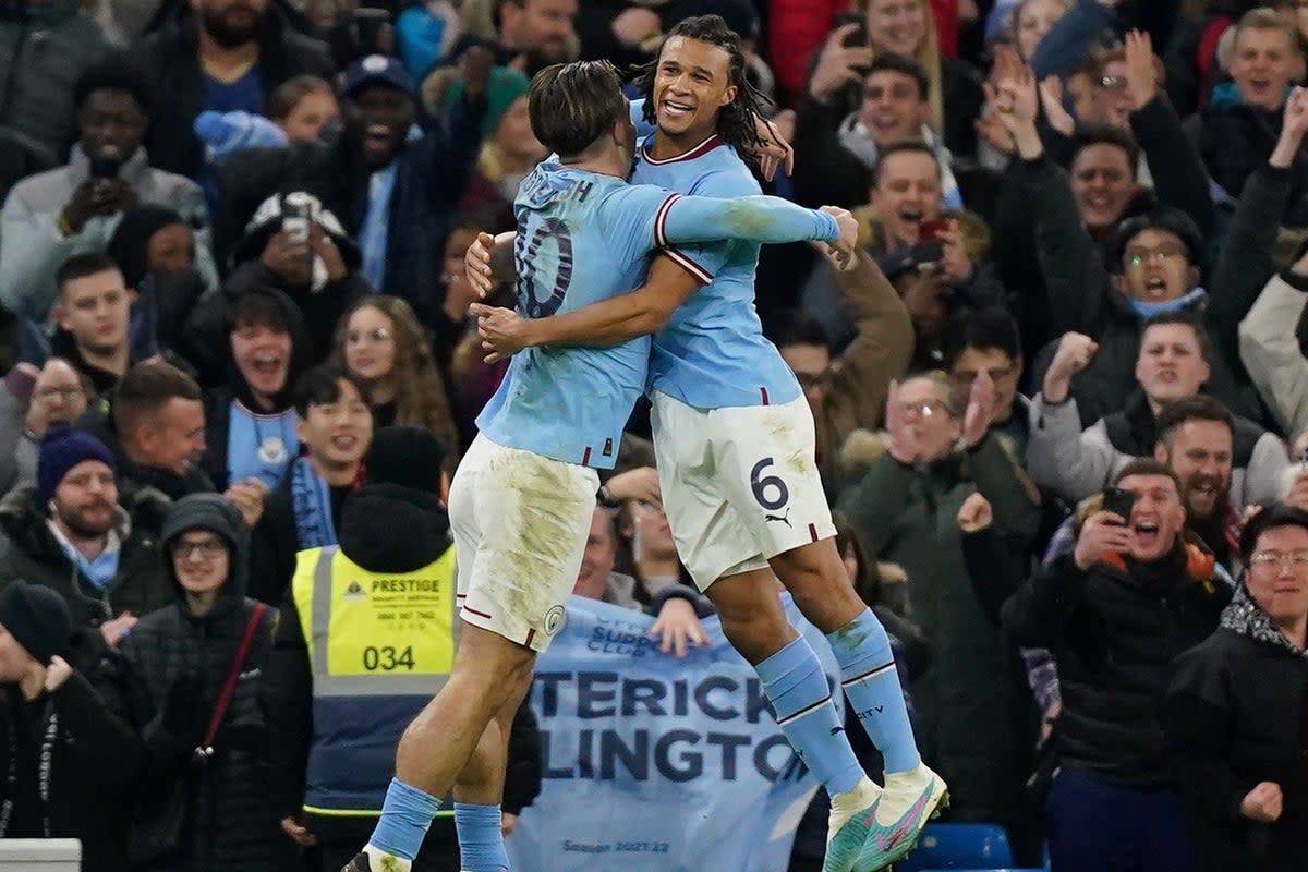 Nathan Ake (right) scored the winner as Manchester City beat Arsenal (Mike Egerton/PA) (PA Wire)