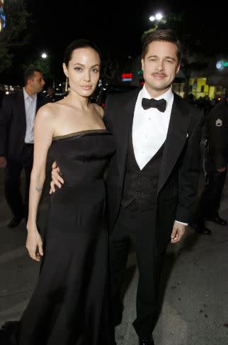Angelina Jolie and Brad Pitt (Photo:Rex)