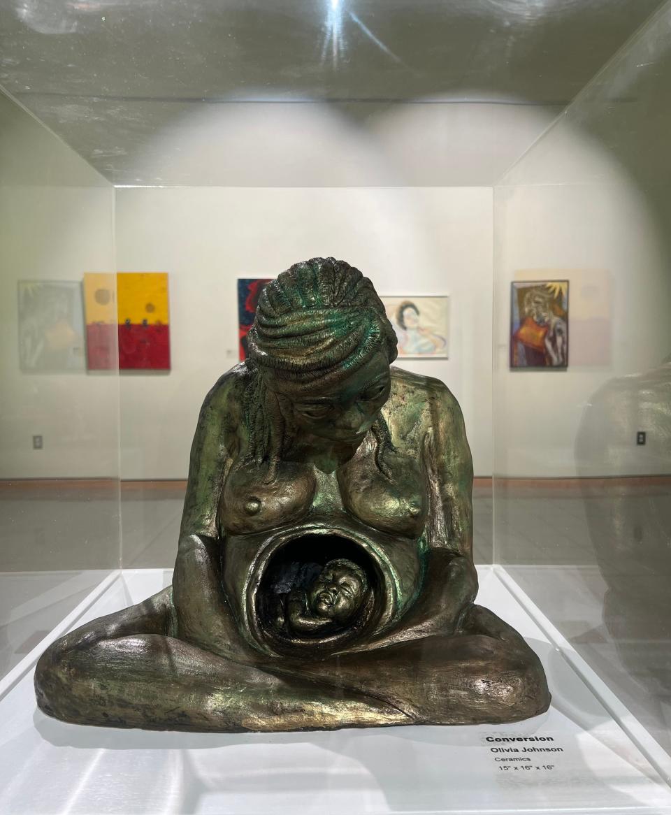 'Conversion' sculpture by Olivia Johnson, on display at Savannah Cultural Arts Center though Oct. 8.