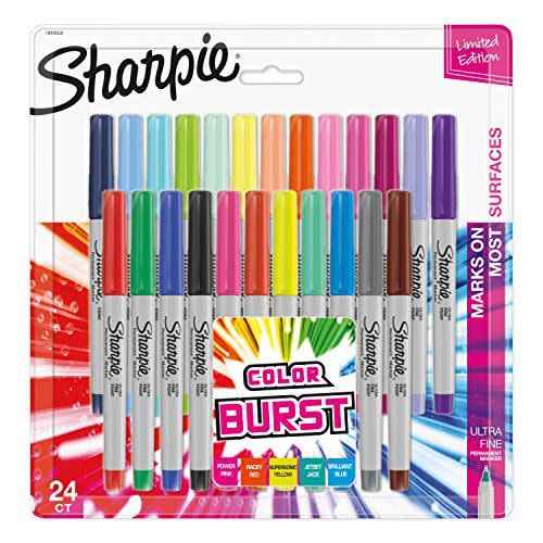 19) Color Burst Permanent Markers