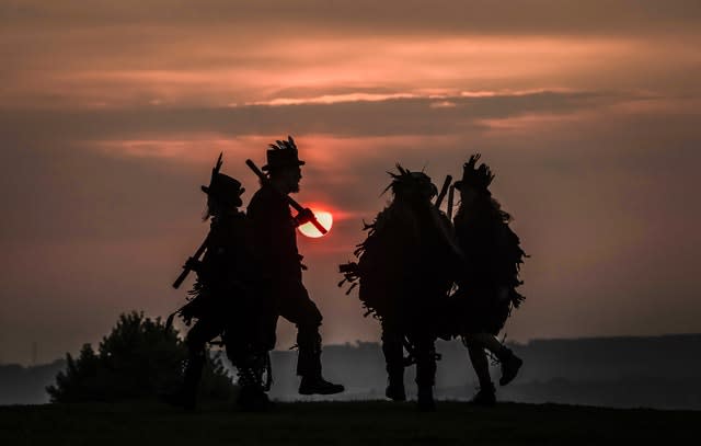 Morris Men Dance in the Dawn