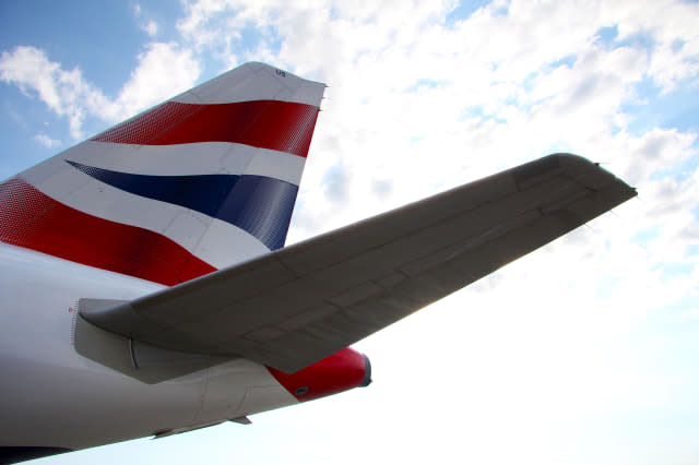 british airways airplane tail