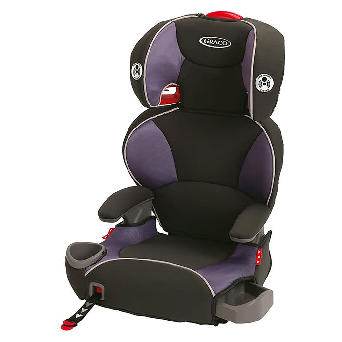 <p>Graco Affix Youth Booster Seat with Latch System, $59</p><p><a rel="nofollow noopener" href="https://www.amazon.com/Graco-Affix-Booster-System-Grapeade/dp/B00BR0OMF6/?tag=syndication-20" target="_blank" data-ylk="slk:BUY NOW;elm:context_link;itc:0;sec:content-canvas" class="link ">BUY NOW</a></p>