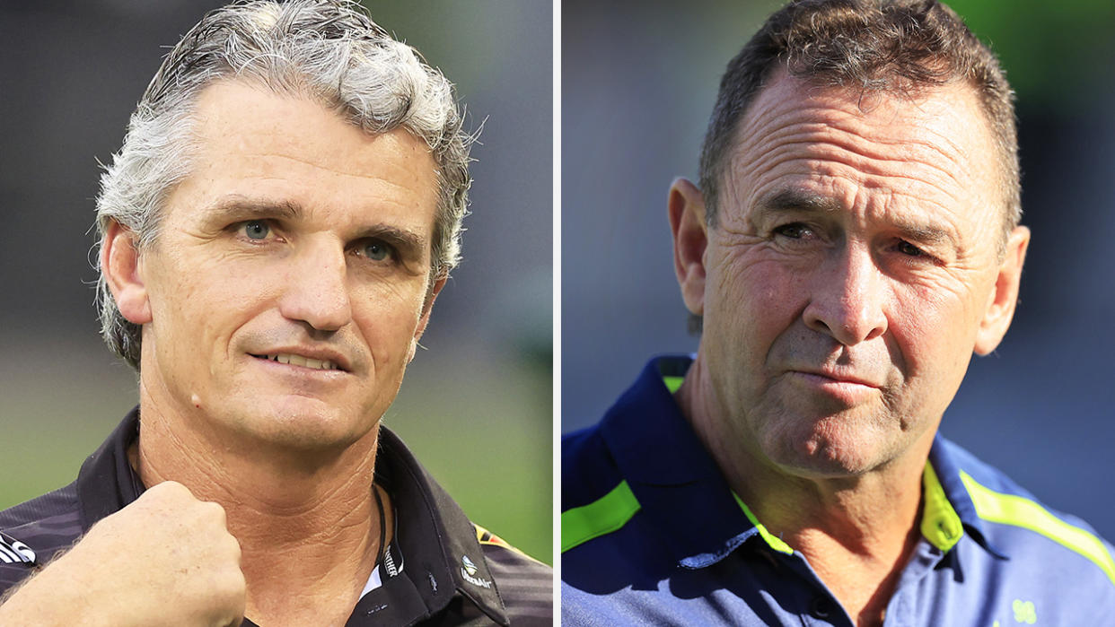 Ivan Cleary and Ricky Stuart are pictured side by side.