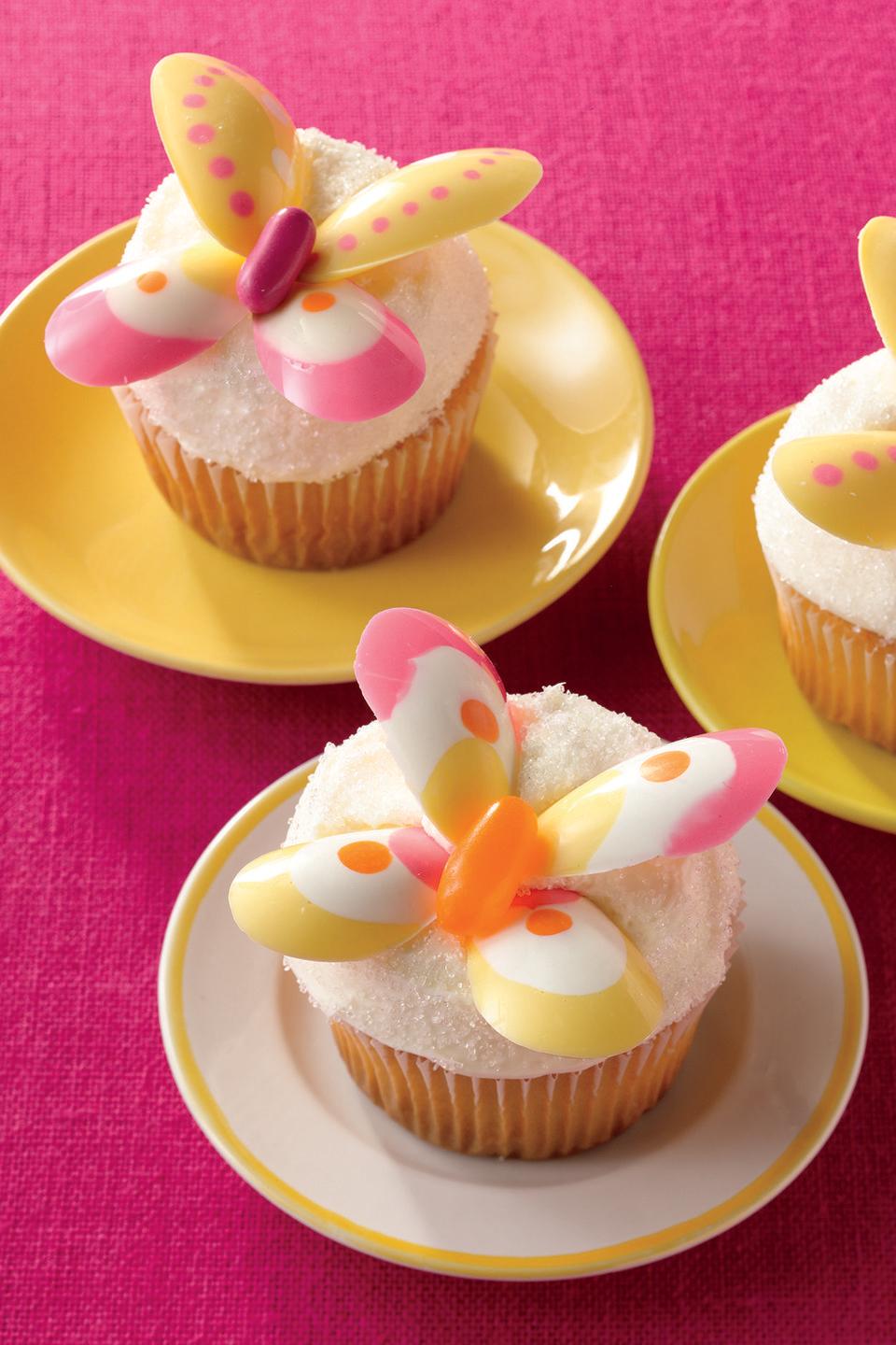 Lemon Butterfly Cupcakes