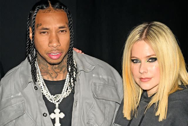 Stephane Cardinale - Corbis/Corbis via Getty Tyga and Avril Lavigne in March 2023