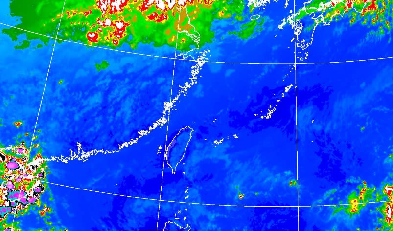 衛星雲圖。（圖／中央氣象局）