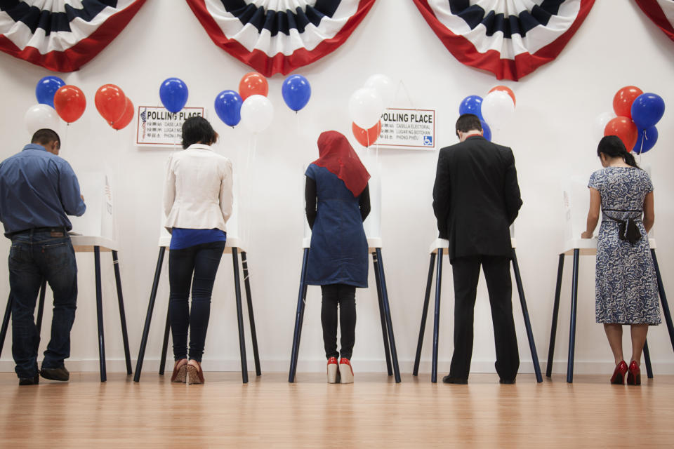 Some experts question how much of an impact moving Election Day to the weekend or making it a national holiday would actually have on turnout.  (Photo: Hill Street Studios via Getty Images)