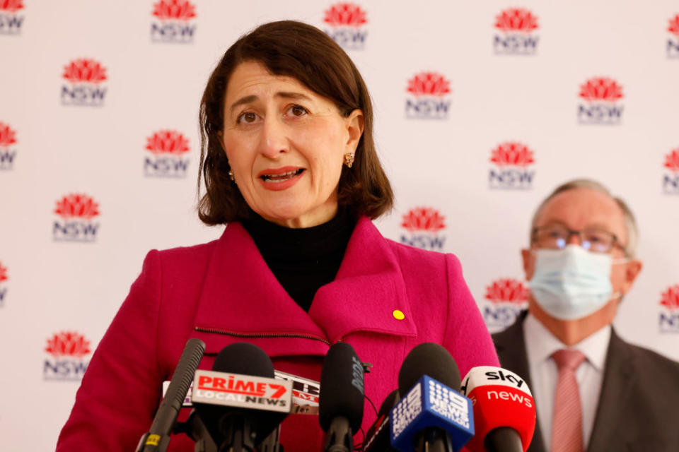 Gladys Berejiklian at a press conference