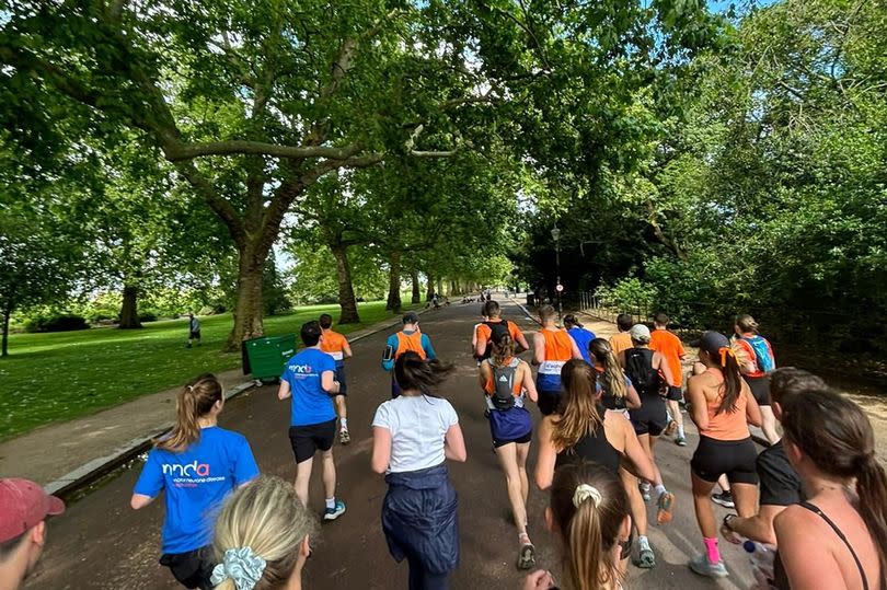 Patrick Backhouse - known as Patch - ran more than 110km along the Thames Path from Sonning near Reading to London in one go