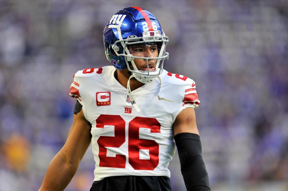 Since being selected by the Giants with the second overall pick in the 2018 NFL draft, Saquon Barkley has rushed for 4,249 yards and scored 37 touchdowns.