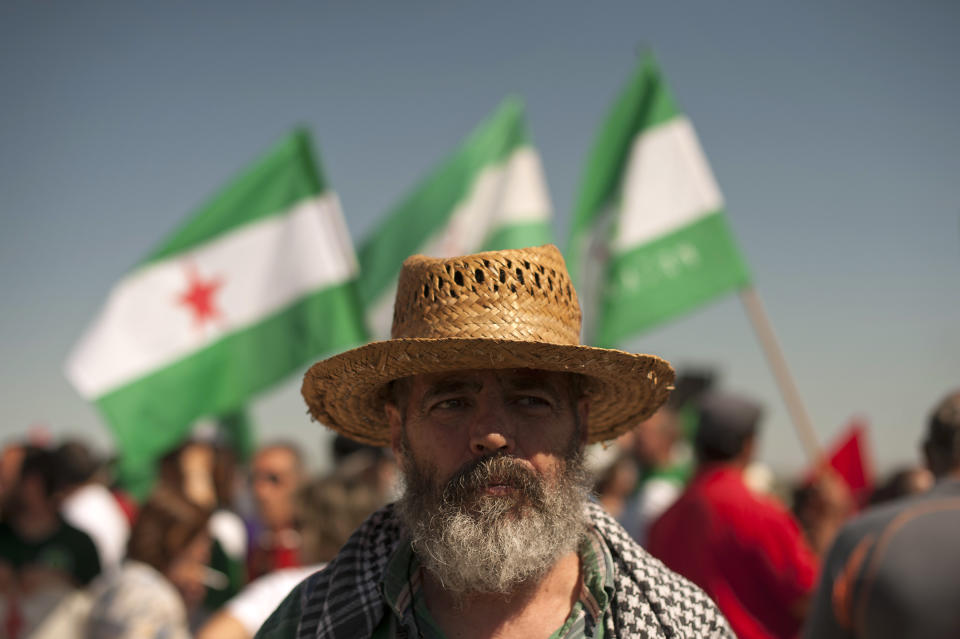 Juan Manuel Sánchez Gordillo, alcalde de Marinaleda. (Foto: Jorge Guerrero / AFP / Getty Images).