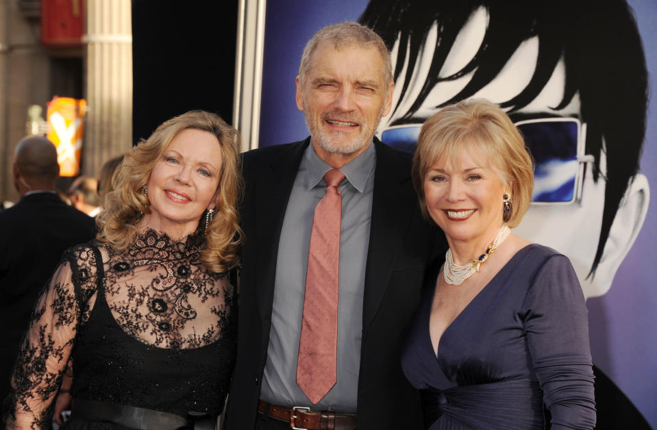 From left: Lara Parker, David Selby and Kathryn Leigh Scott at the Los Angeles premiere of Tim Burton’s ‘Dark Shadows’ in 2012