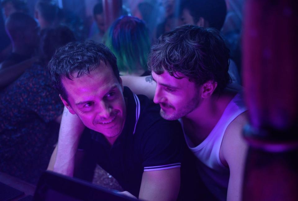 Andrew Scott, left, and Mescal, right, in a scene from All of Us Strangers (AP)