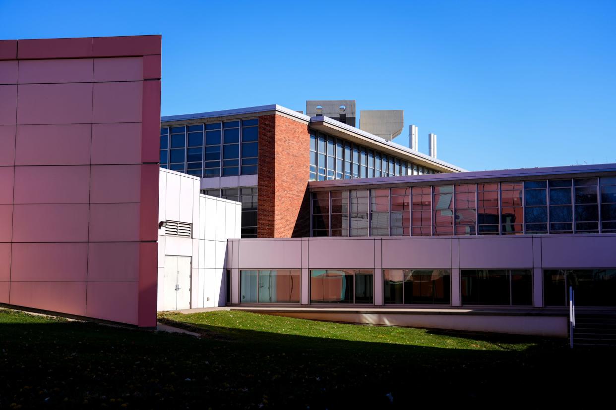 The College of Design, Architecture, Art and Planning, called DAAP, on University of Cincinnati’s campus is defined by its bright colored and pastel exterior. DAAP’s fine arts program is in danger due to a new funding proposal.