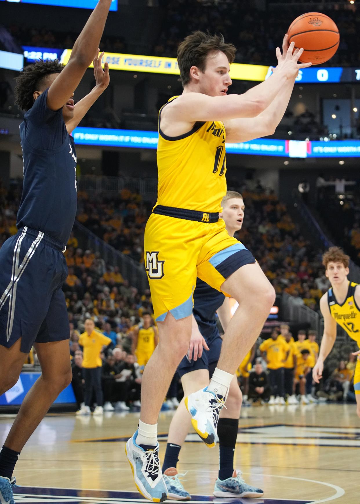 Marquette guard Tyler Kolek (11) was the Big East Player of the Year last season.